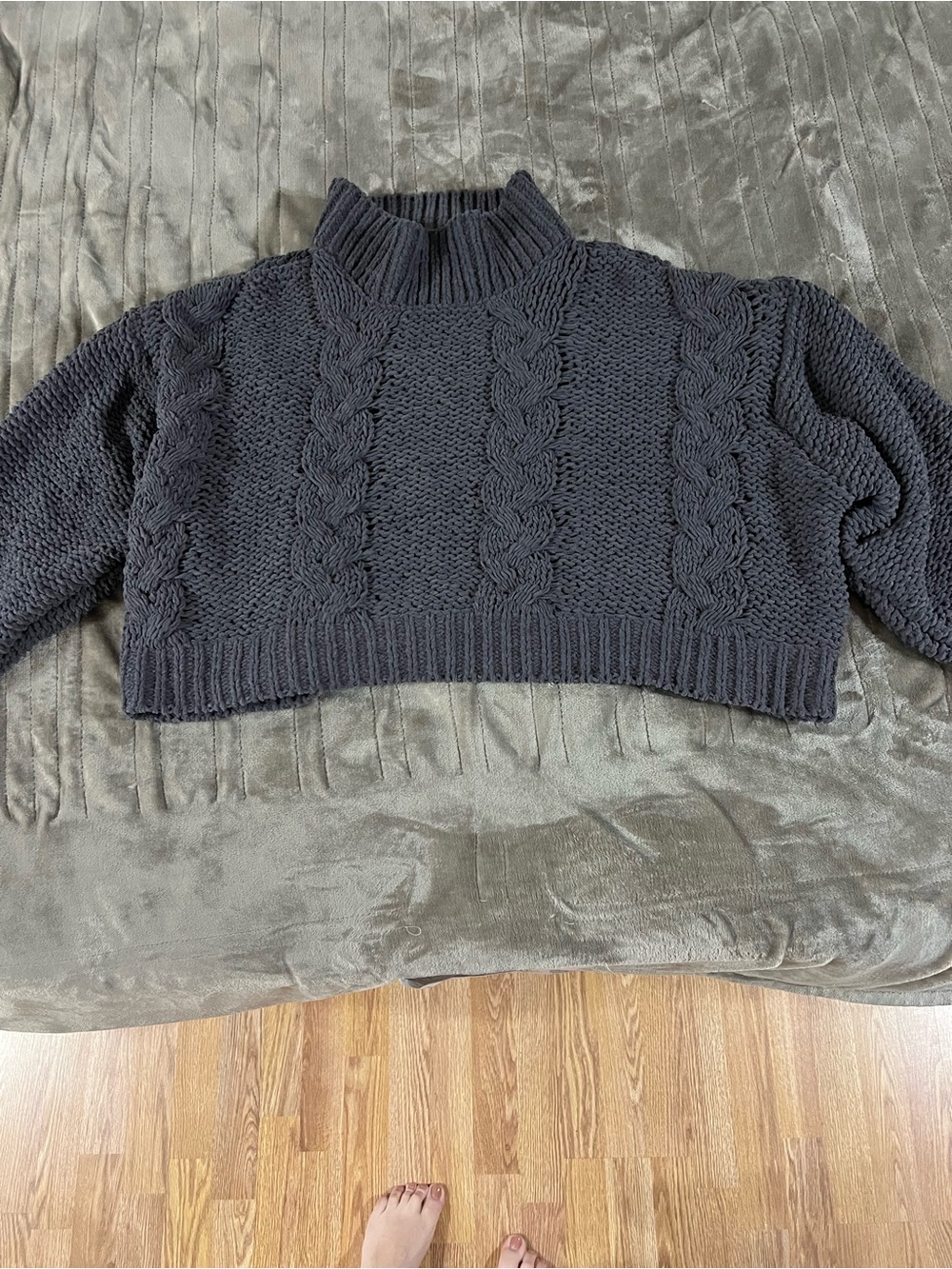 Simply Southern Collection chunky cropped sweater